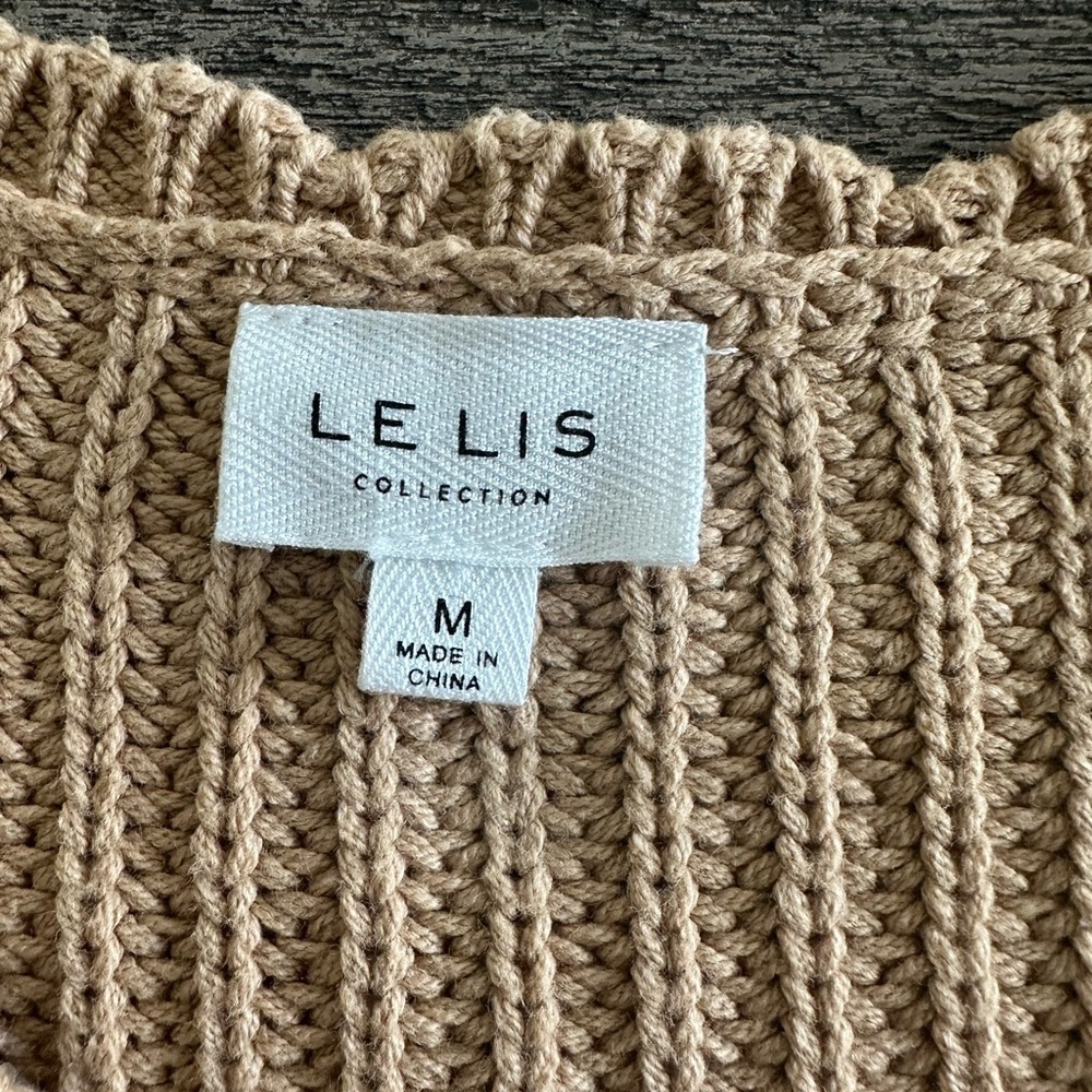 Le Lis Beige Knit Sweater - Picture 8 of 9
